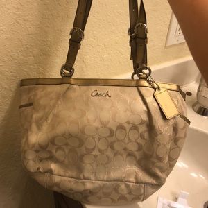 Gold medium coach bag!